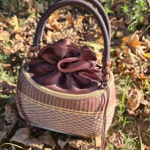 Elegant Woven Bamboo Hand Bag